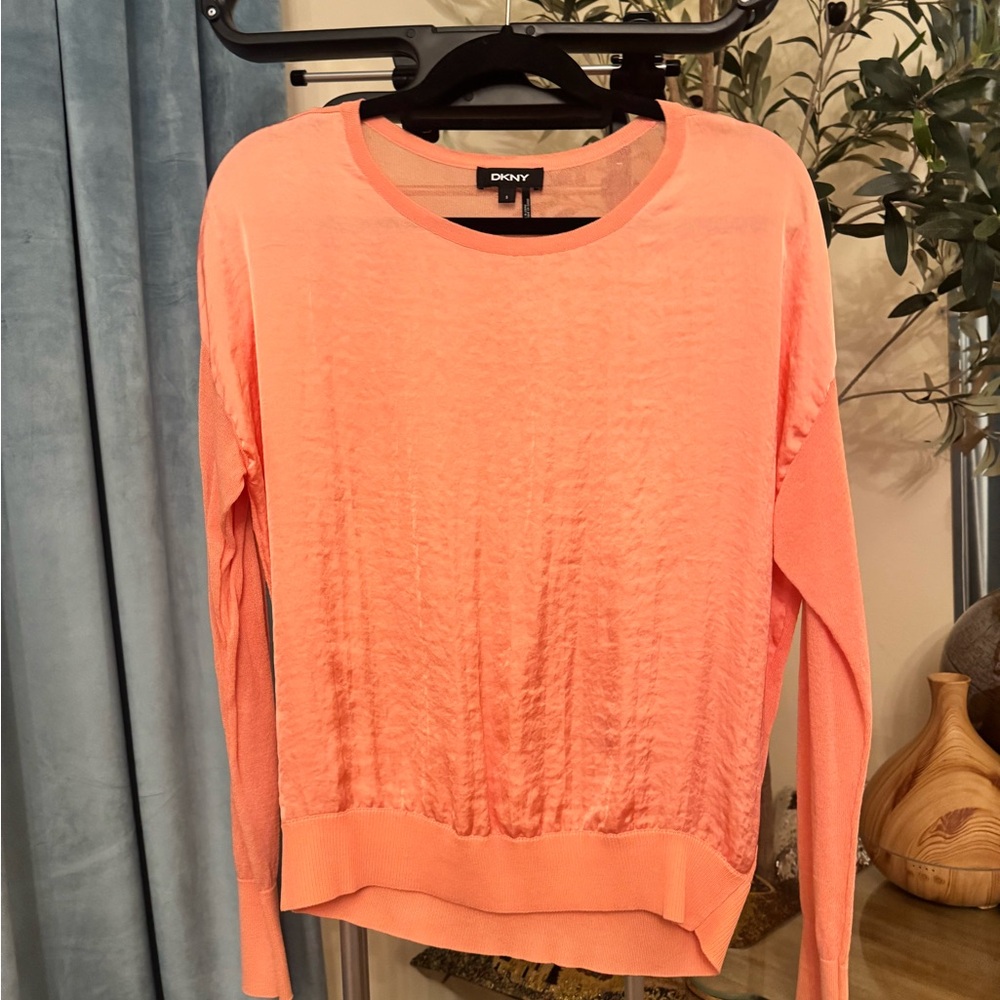 DKNY Coral Long Sleeve Top